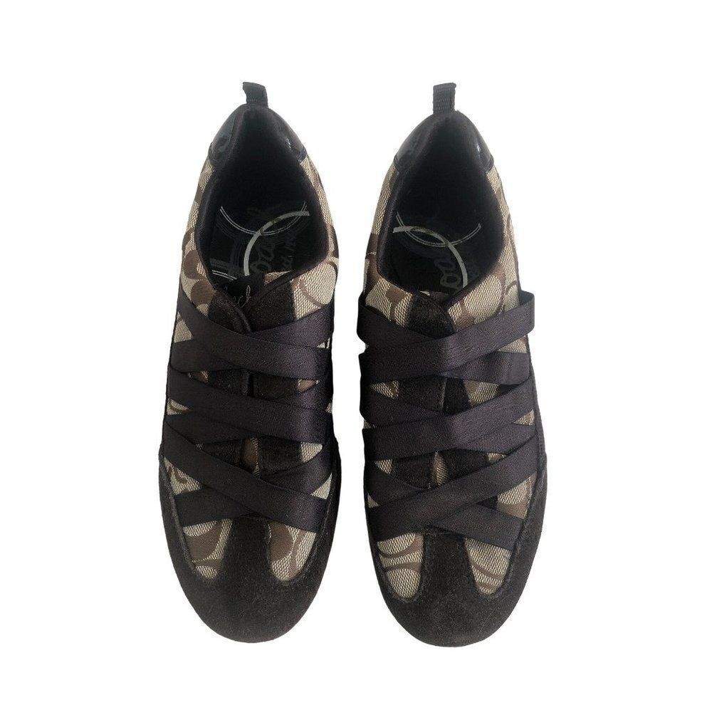 COACH Signature Harmonie Slip on Sneakers Shoes A1251 Womens 5.5 M